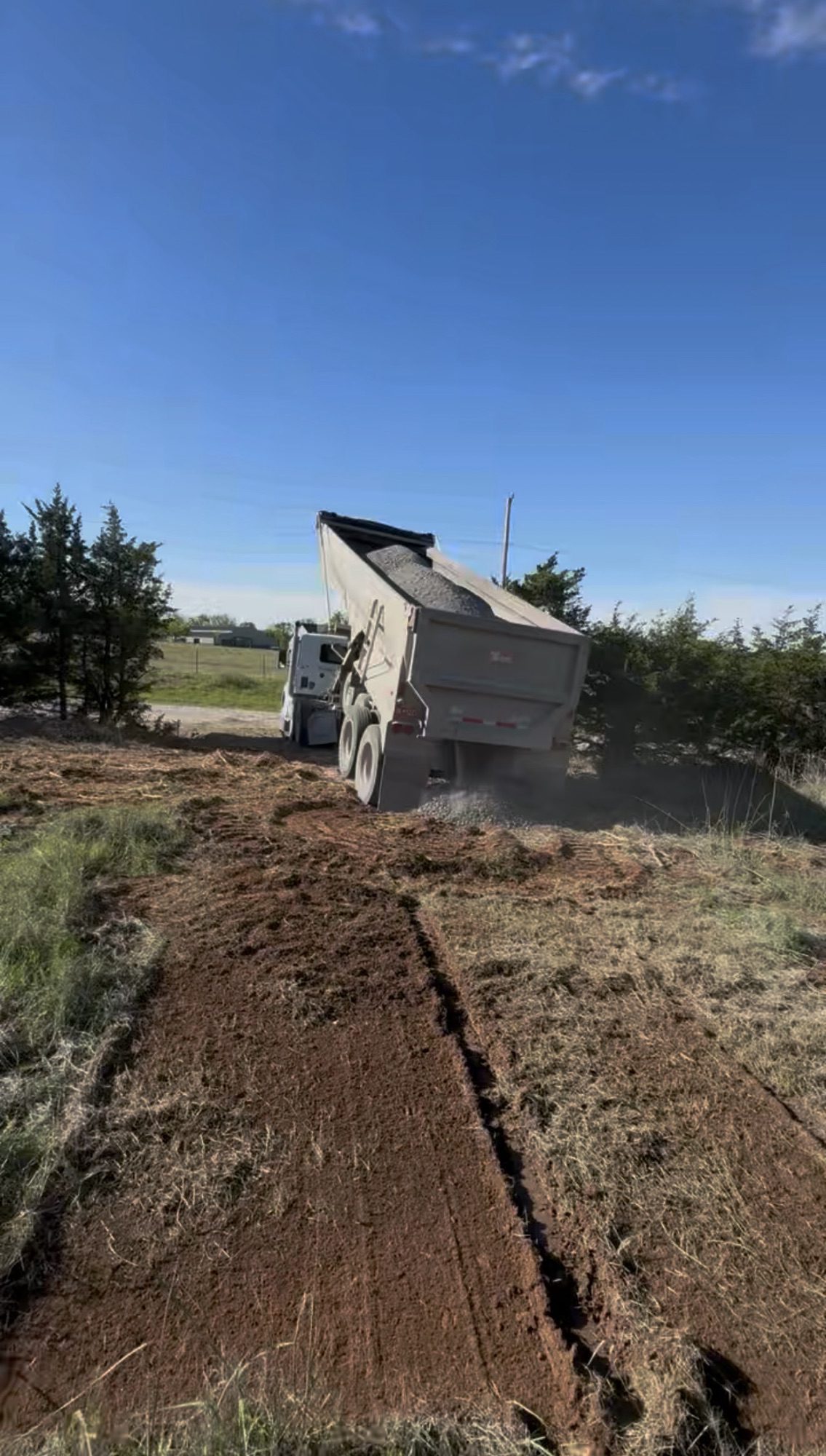 Before land clearing — heavy brush in Stillwater, Oklahoma
