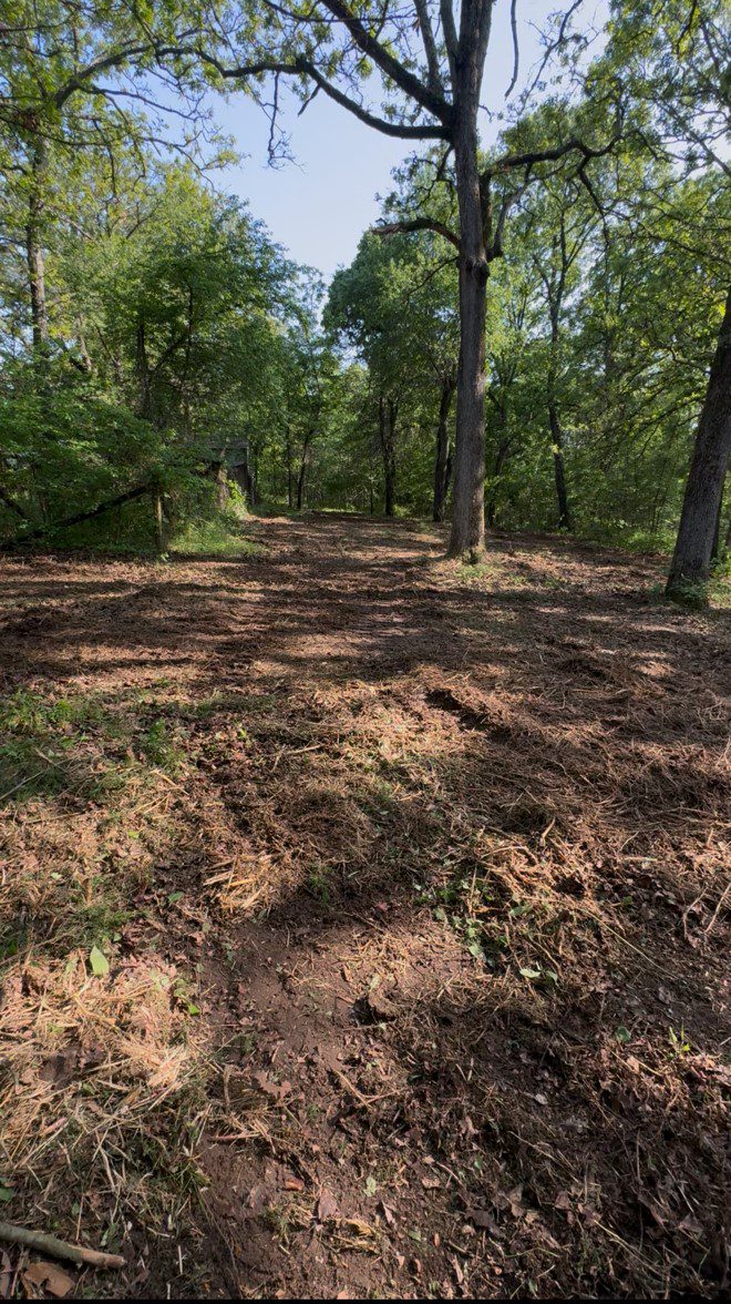 After forestry mulching — cleared and usable land in Tahlequah, Oklahoma
